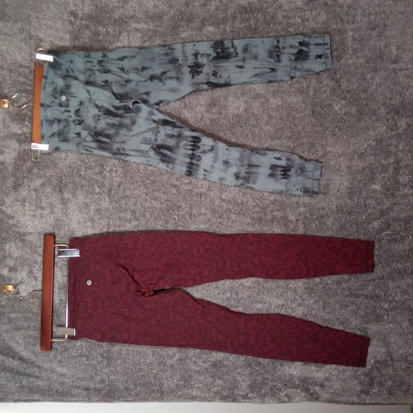 Lululemon Bundle Of Two Leggings Outdoor Gym Running Womens 4(fair) - Picture 4 of 12